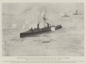 The Spanish-American War, the United States Torpedo-Boat Winslow in Action at Cardenas